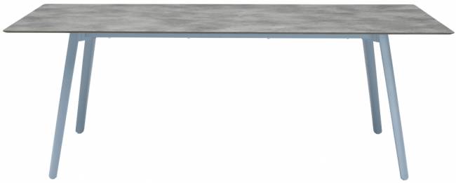 Стол ламинированный раздвижной Squid Extendable голубой, цементный 2090-2490-2890х1000х730 мм
