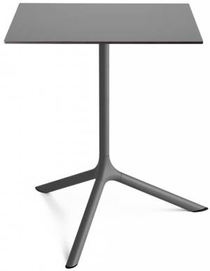 Стол ламинированный обеденный Tripe Maxi антрацит, антрацит 700х700х740 мм