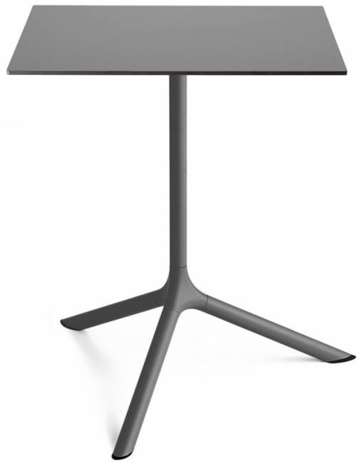 Стол ламинированный обеденный Tripe Maxi антрацит, антрацит 700х700х740 мм