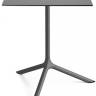 Стол ламинированный обеденный Tripe Maxi антрацит, антрацит 700х700х740 мм