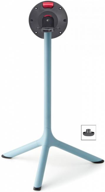 Стол ламинированный обеденный складной Tripe Folding голубой, каменный 640х640х740 мм Стол ламинированный обеденный складной Tripe Folding голубой, каменный 640х640х740 мм