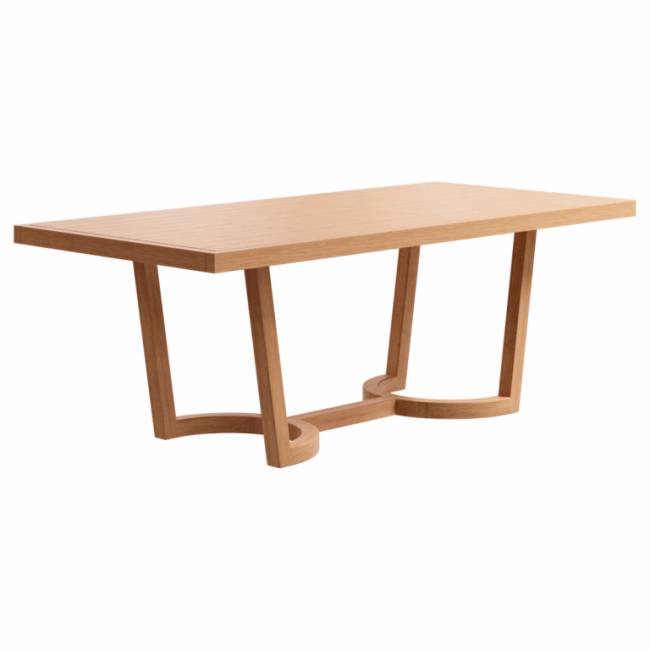 Комплект деревянной обеденной мебели Vulcano Ponza натуральный, ADORN007, 10196