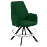 Стул DikLine 293 поворотный BL10 зеленый, ножки черные Стул DikLine 293 поворотный BL10 зеленый, ножки черные