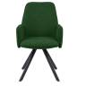 Стул DikLine 293 поворотный BL10 зеленый, ножки черные Стул DikLine 293 поворотный BL10 зеленый, ножки черные