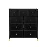 Комод Leset Хайди 9 ящиков Чёрный Чёрный Комод Leset Хайди 9 ящиков Чёрный Чёрный