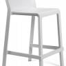 Стул пластиковый полубарный Trill Stool Mini белый 475х505х855 мм
