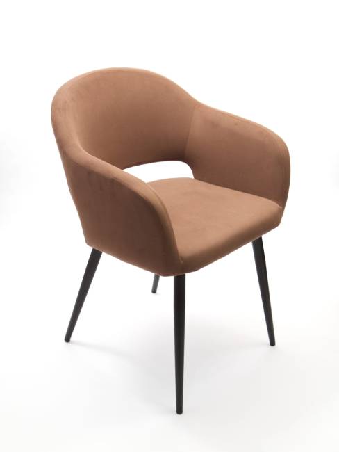 Стол Монте К 90 орех с креслами Пичч велюр коричневый Стол Монте К 90 орех с креслами Пичч велюр коричневый