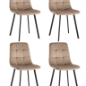 Стул Chilly велюр мокка 4шт.