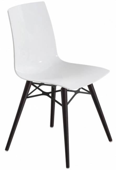 Стул пластиковый X-Treme-S Wox Beech Wood венге, белый 470х500х840 мм