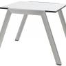 Столик металлический приставной Zen Side Table белый 625х500х440 мм