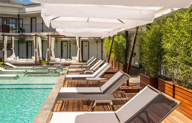 Столик металлический приставной Zen Side Table белый 625х500х440 мм