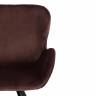 Кресло BOEING ( mod. 9120) / 1 шт. в упаковке коричневый (HLR19)/черный металл/вельвет