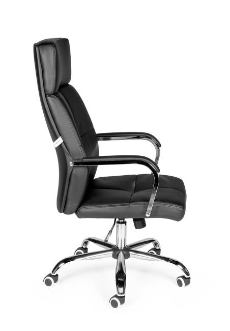Кресло офисное / Алекс / черная экокожа