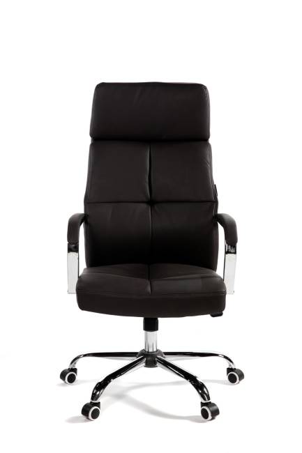 Кресло офисное / Алекс / черная экокожа