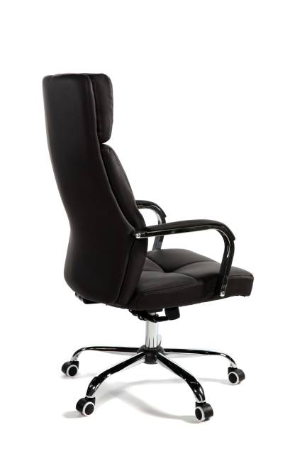 Кресло офисное / Алекс / черная экокожа