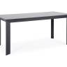 "Венето" обеденный стол из HPL 180х90см, цвет "серый гранит", каркас черный