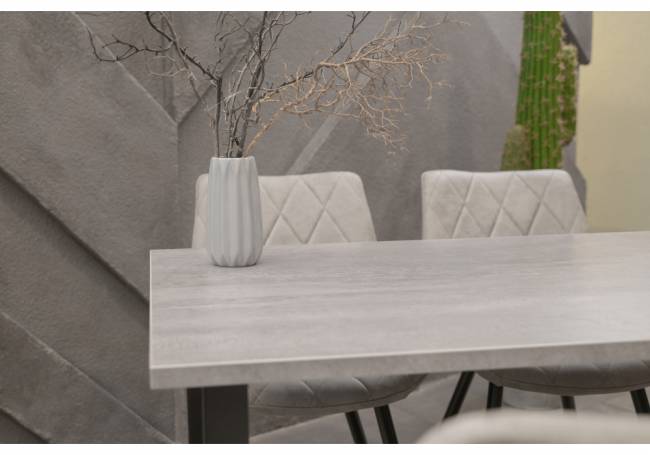 Тринити Лофт 120 25 мм бетон / черный матовый