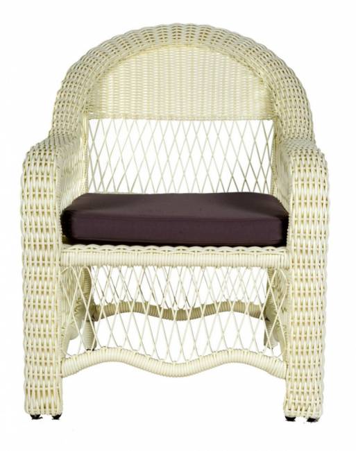 Комплект кофейный из иск. ротанга Sevilla, белый, на 4 персоны