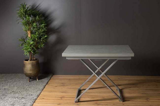 Стол трансформер Левмар Compact P02/S59 (Гриджио/серебро) Стол трансформер Левмар Compact P02/S59 (Гриджио/серебро)