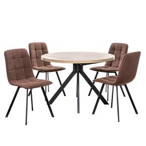 Набор мебели для кухни Leset Таун + Скай Профиль Чёрный Ultra Chocolate Чёрный