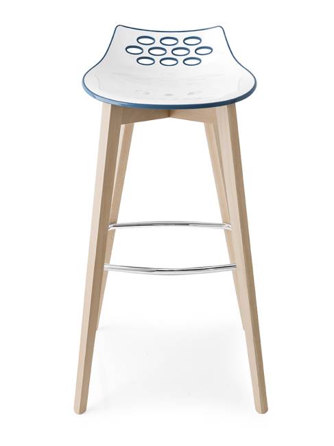 Стул JAM W CB/1487, ash.P12 smoke/ P799-P13P WHITE/ GLOSSY MUSTARD YELLOW