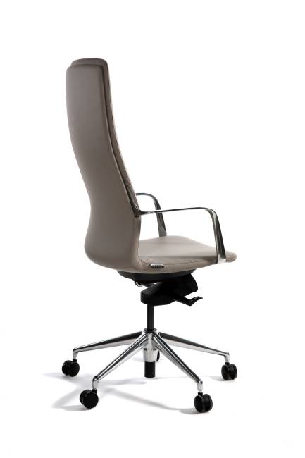 Кресло офисное / Лилль / мокко экокожа/ алюминий крестовина
