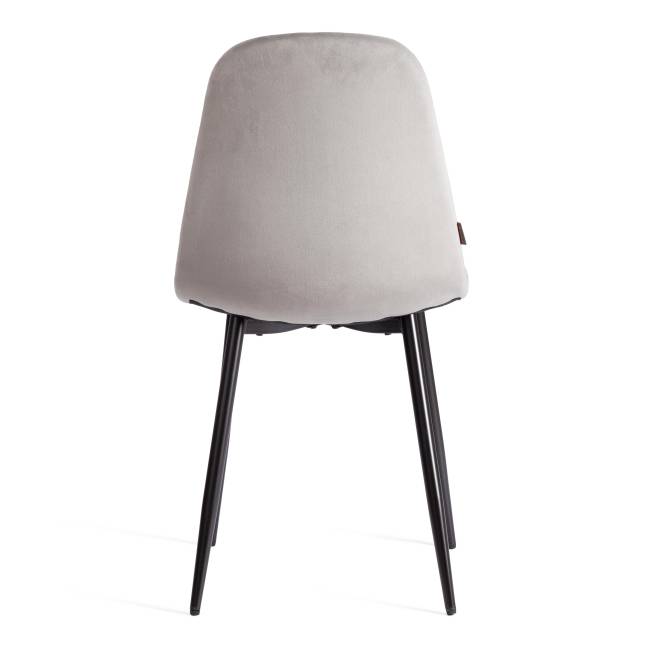 Стул BREEZE (mod. JSC-58) / 1 шт. в упаковке Велюр/металл , 44 х 53 х 86 см, grey (серый) HLR 19 / черный серый Велюр/металл