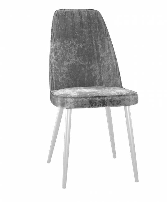 Стул DikLine 326 M13 светло-серый, ножки белые