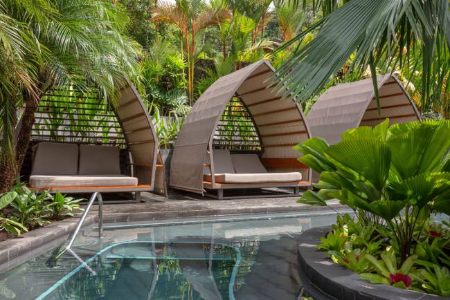 Шатер с лежаками Honolulu коричневый 2020х2100х2500 мм