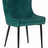 Стул обеденный DOBRIN RICHARD, черные матовые ножки, зелёный велюр (V108-64)