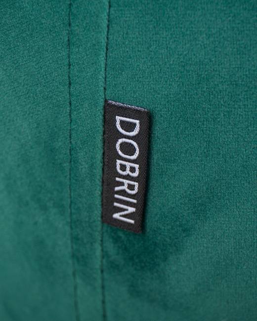 Стул обеденный DOBRIN RICHARD, черные матовые ножки, зелёный велюр (V108-64)