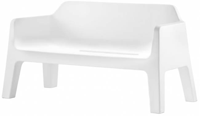 Диван пластиковый Plus Air белый 1425х740х750 мм Диван пластиковый Plus Air белый 1425х740х750 мм