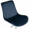 Кресло офисное DOBRIN DORA, синий велюр (1922-20), хромированная сталь