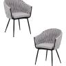 Набор 2 шт Стул обеденный DOBRIN MATILDA, серая ткань (LAR 275-17)