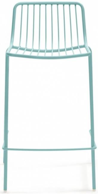 Стул металлический полубарный Nolita голубой 495х465х860 мм