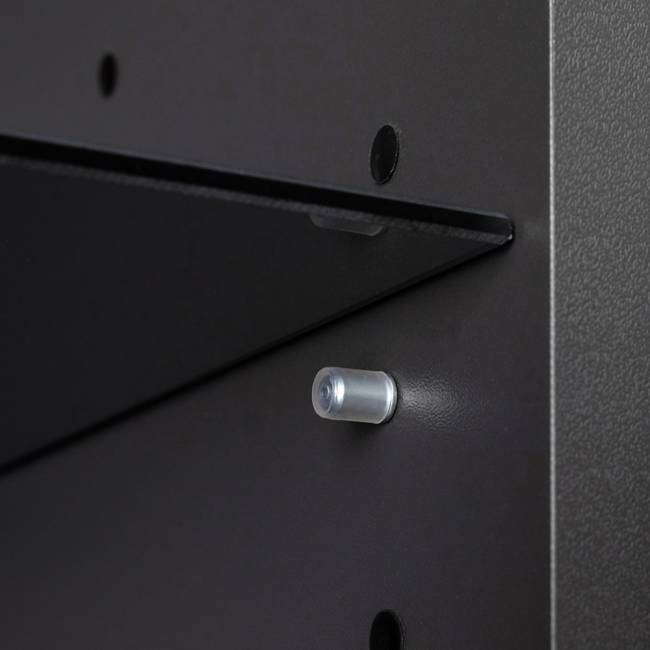 Стеклянная горка в гостиную Сидней цвет антрацит/МДФ веллюто капучино