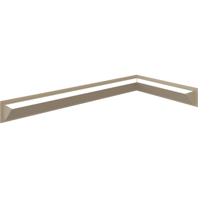 Решетка Kratki Люфт угловая 9/40/80 см правая бежевая