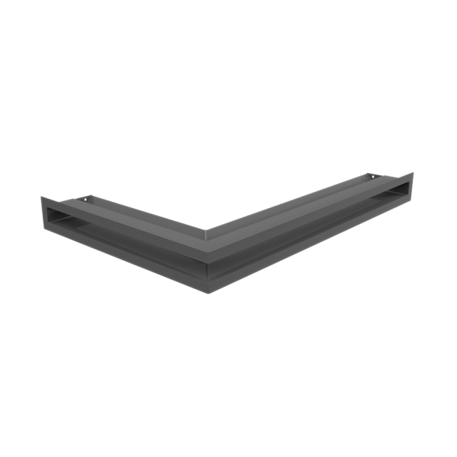 Решетка Kratki Люфт угловая 6*40 см правая графит