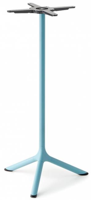 Подстолье металлическое барное Tripe голубой Ø610х1090 мм Подстолье металлическое барное Tripe голубой Ø610х1090 мм