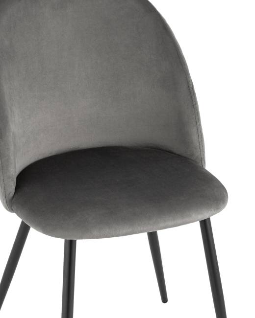 Стул Lilly велюр антрацитовый 4 шт.