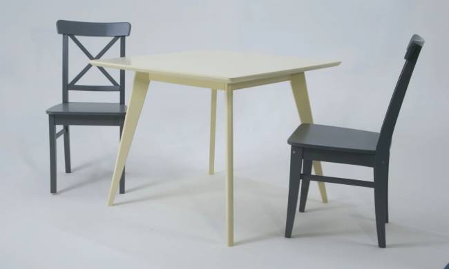 Стол Сканди М 90, Слоновая кость