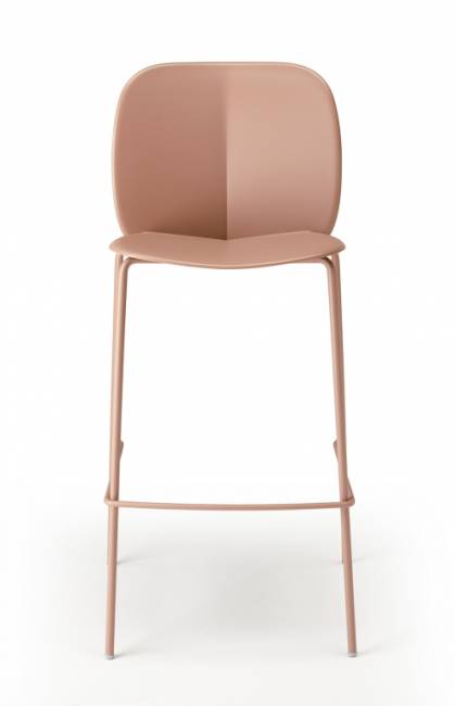 Стул пластиковый барный Mentha Go Green карамельный 490х520х1110 мм Стул пластиковый барный Mentha Go Green карамельный 490х520х1110 мм