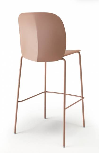 Стул пластиковый барный Mentha Go Green карамельный 490х520х1110 мм Стул пластиковый барный Mentha Go Green карамельный 490х520х1110 мм