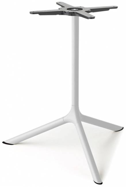 Стол ламинированный обеденный Tripe Maxi белый, антрацит 700х700х740 мм