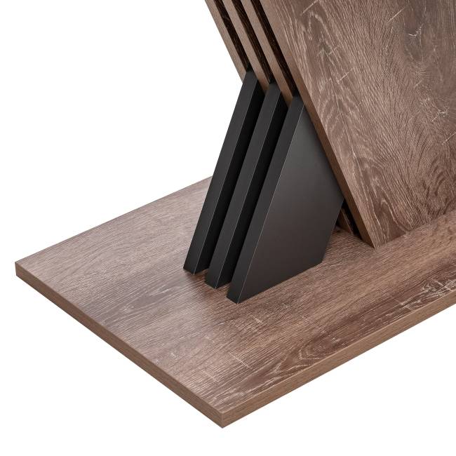 Стол раздвижной Leset Гросс Дуб сакраменто, компаньон Антрацит