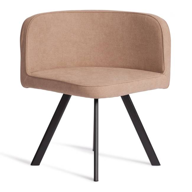 Комплект (стол, 4 стула) QUADRON (mod. PT14) Стол: МДФ/металл, стул: металл/шенилл, 100х100х73 см, 69х56х71 см, Beige (Бежевый) LY1701-4/черный Beige (Бежевый) LY1701-4/черный Стол: МДФ/металл; стул: металл/шенилл