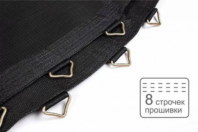 Батут "Atlas Sport", 374 см - 12ft PRO (усиленные опоры) BLUE