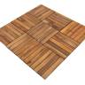 Модульный уличный пол из акации НОРД (6 ламелей), 30×30 см, набор 10 шт