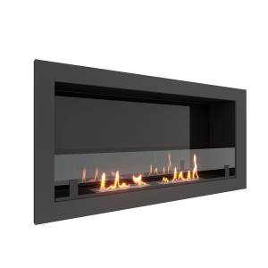 Биокамин встраиваемый SteelHeat ONE 1100 LITE (Стекло + Стемалит)