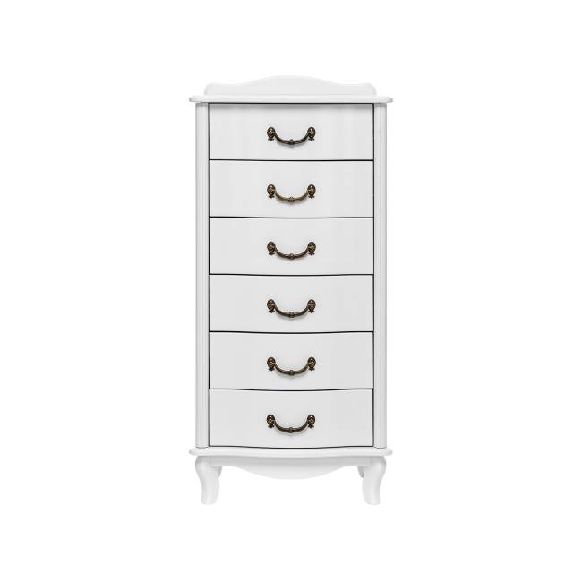 Комод Leset "Джульетта" узкий (6 ящ.) Молочный дуб